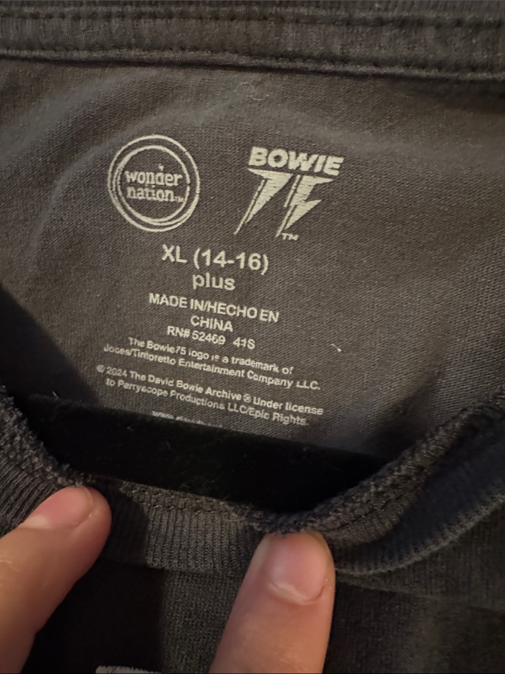 Girls wonder nation Black Bowie Graphic Tee - Picture 3 of 4